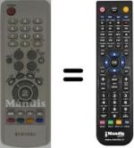 Gleichwertige Fernbedienung Samsung WHV14487