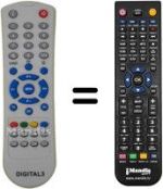 Télécommande équivalente SEC2870