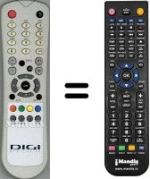 Replacement remote control Hyundai SEC3572W