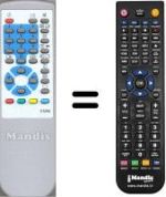 Replacement remote control WHV3384