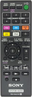 Original remote control SONY RM-AMU141 (149001411) Original remote control SONY RM-AMU141 (149001411)