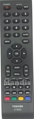 Originalfernbedienung TOSHIBA CT-8031 (75031607) Originalfernbedienung TOSHIBA CT-8031 (75031607)