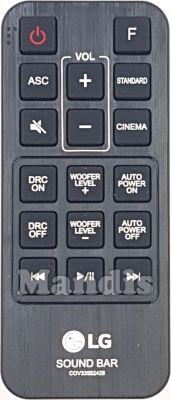 Télécommande d'origine LG COV34445442 Télécommande d'origine LG COV34445442