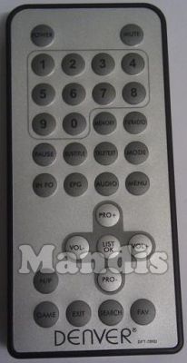 Télécommande d'origine DENVER DFT700DBLACK