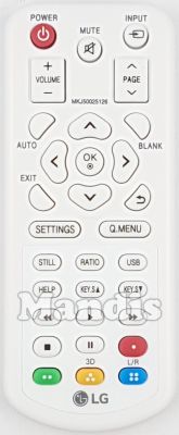 Télécommande d'origine LG MKJ50025126 Télécommande d'origine LG MKJ50025126