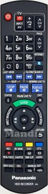 Télécommande d'origine PANASONIC HDD Recorder IR6 (N2QAYB000914) Télécommande d'origine PANASONIC HDD Recorder IR6 (N2QAYB000914)
