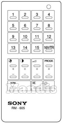 Original remote control SONY RM 605 (A1009022A) Original remote control SONY RM 605 (A1009022A)