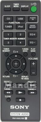 Original remote control SONY RM-AMU186 Original remote control SONY RM-AMU186