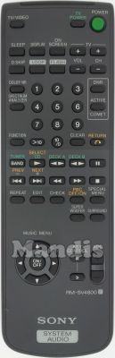 Original remote control SONY RM-SV4800 Original remote control SONY RM-SV4800