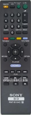 Original remote control SONY RMT-B104C Original remote control SONY RMT-B104C