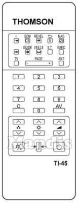 Originalfernbedienung THOMSON TI 45 (925TX0789) Originalfernbedienung THOMSON TI 45 (925TX0789)