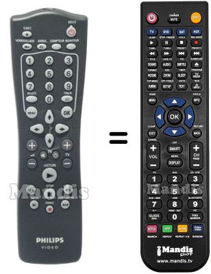 Replacement remote control RT25198104 Replacement remote control RT25198104