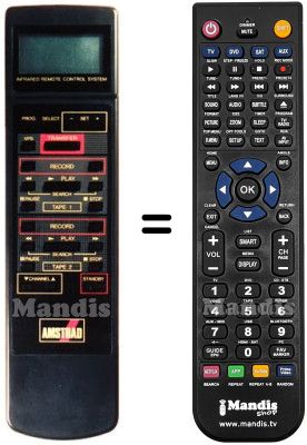 Replacement remote control Amstrad DD 8904