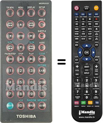 Télécommande équivalente MEDR05UX Télécommande équivalente MEDR05UX