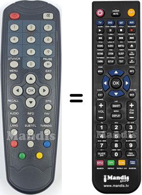 Télécommande équivalente WN-628