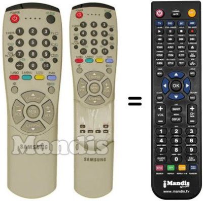 Replacement remote control Samsung CW 29A114
