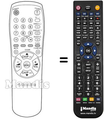 Replacement remote control 10104 N Replacement remote control 10104 N