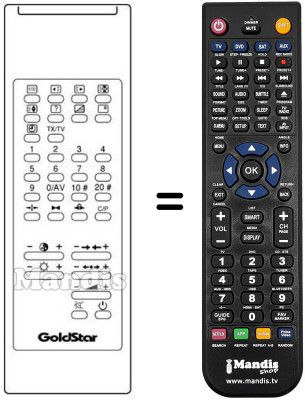 Télécommande équivalente 105-042E