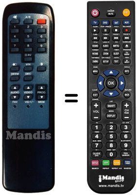 Gleichwertige Fernbedienung 300 TS 011