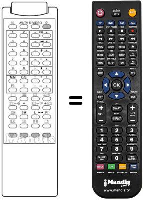 Replacement remote control 3F14-00022-050 Replacement remote control 3F14-00022-050
