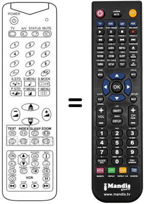 Replacement remote control 3F14-00050-040 Replacement remote control 3F14-00050-040