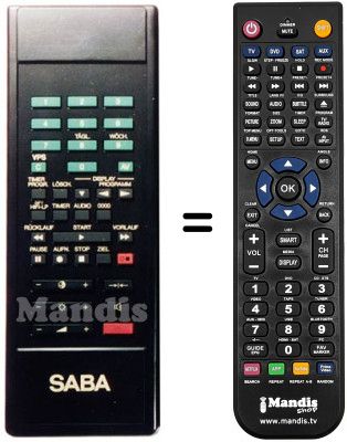 Gleichwertige Fernbedienung 4A 10 M Gleichwertige Fernbedienung 4A 10 M