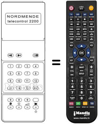 Télécommande équivalente 583.443 Télécommande équivalente 583.443
