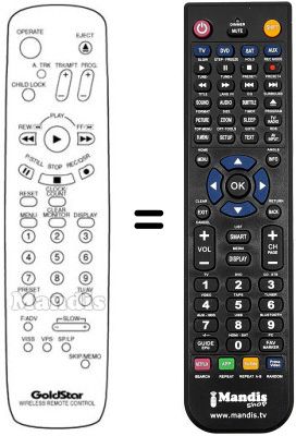 Replacement remote control 597-086F