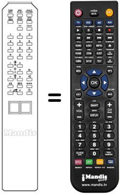 Replacement remote control 655120