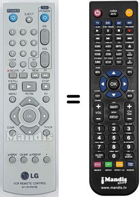 Télécommande équivalente LG LV 4285