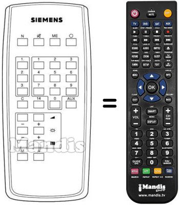 Replacement remote control 750922