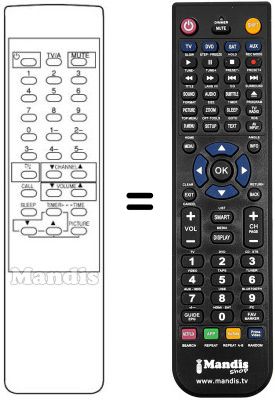 Replacement remote control 785-51400-07