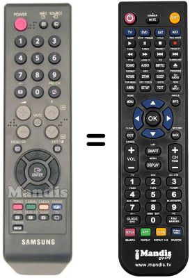 Replacement remote control AA59-00399 D
