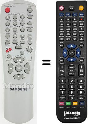 Télécommande équivalente Samsung SV-430 F Télécommande équivalente Samsung SV-430 F