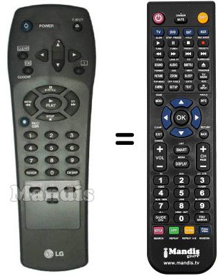 Replacement remote control LG C 980 SV