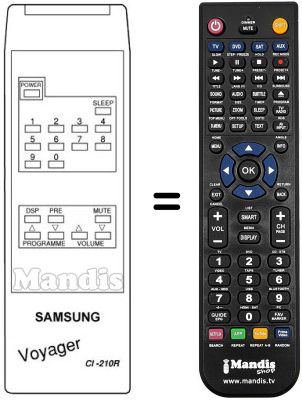 Gleichwertige Fernbedienung CI-210 R