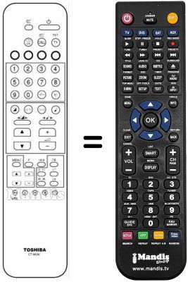 Replacement remote control CT-9626