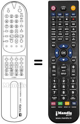 Télécommande équivalente CT 202 T Télécommande équivalente CT 202 T