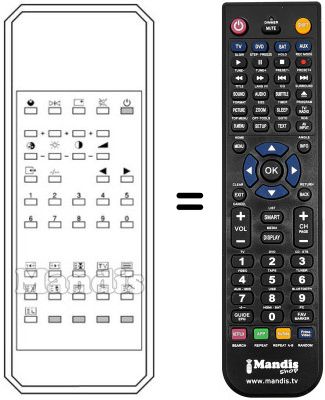 Télécommande équivalente Karcher CTV 4920 Télécommande équivalente Karcher CTV 4920