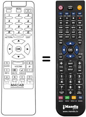Replacement remote control DCB-101