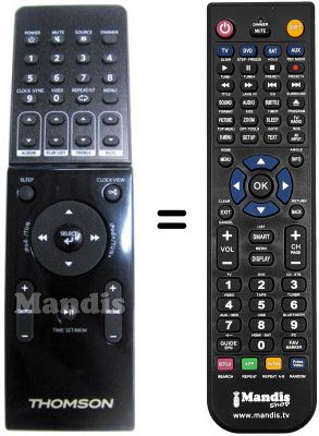 Gleichwertige Fernbedienung Thomson DS 100 I Gleichwertige Fernbedienung Thomson DS 100 I