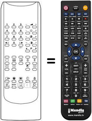 Replacement remote control FX-D