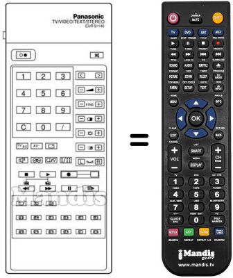 Télécommande équivalente EUR 51140