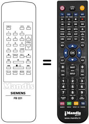 Replacement remote control FB 221