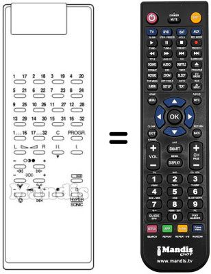 Replacement remote control FS 1 A