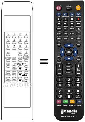 Replacement remote control FT 55 X