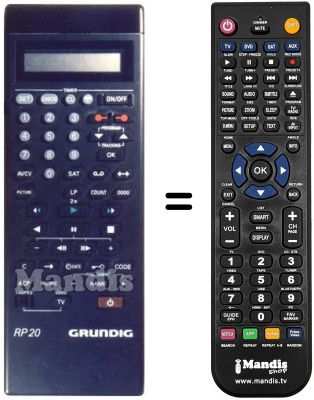 Replacement remote control Grundig GV-211