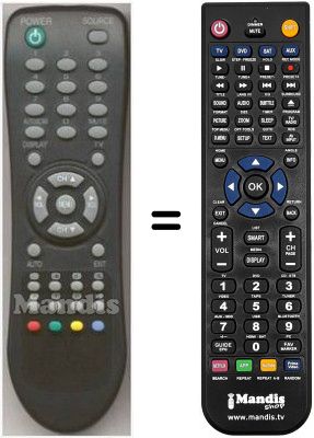 T&eacute;l&eacute;commande &eacute;quivalente Sliding ST 1743