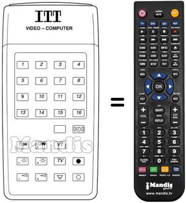 Télécommande équivalente IFB 15 PIL