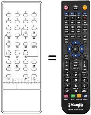 Replacement remote control 2030 M